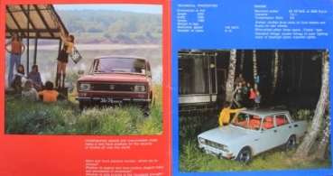 Moskvitch 1500 Modelprogram 1974 Carbrochure (9923)